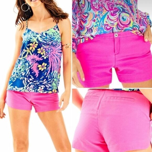 Lilly Pulitzer Adie Shorts Hot Punk Size 0 (S) - Picture 1 of 5